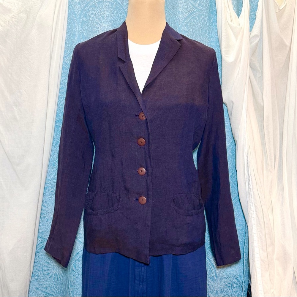LILITH Paris 100% Linen Blazer Sz L